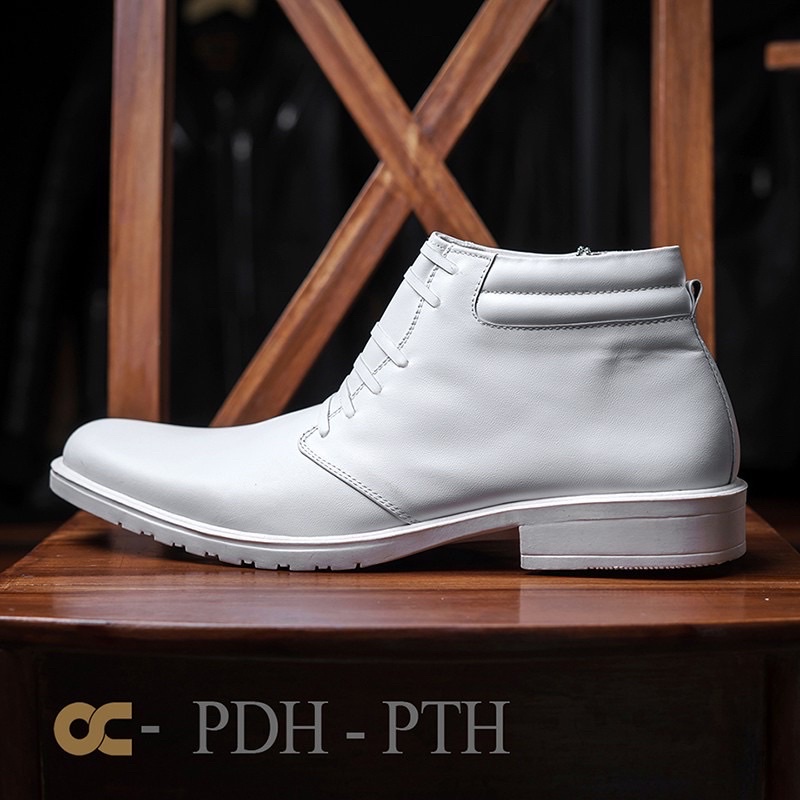 Sepatu PDH Kulit warna putih