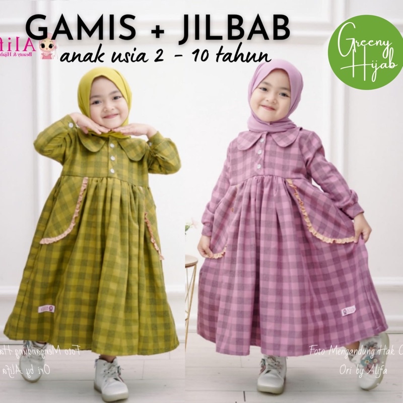 GAMIS AROFAH MILEA MESYA DRESS MAXI KIDS ANAK PEREMPUAN BUSANA MUSLIM MUSLIMAH KATUN COTTON MAUNO RA