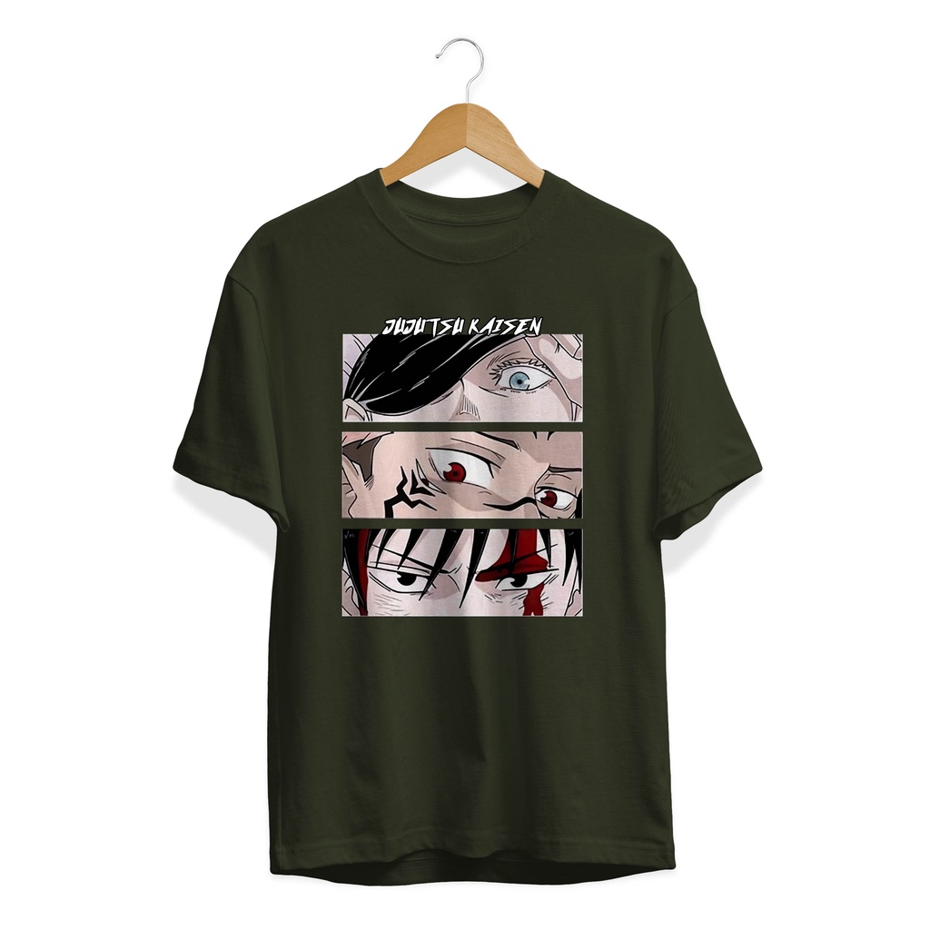 T'SHIRT KAOS ANIME SERIES INUMAKI TOGE YUJI ITADORI PREMIUM DISTRO PLASTISOL PREMIUM