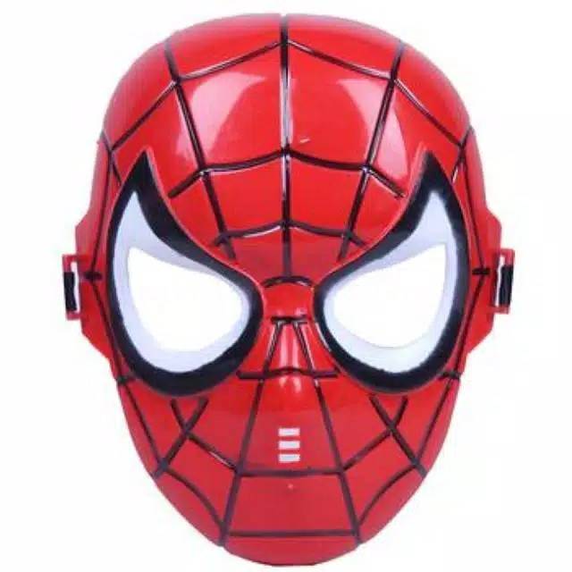 Topeng plastik spiderman / topeng mainan anak spiderman