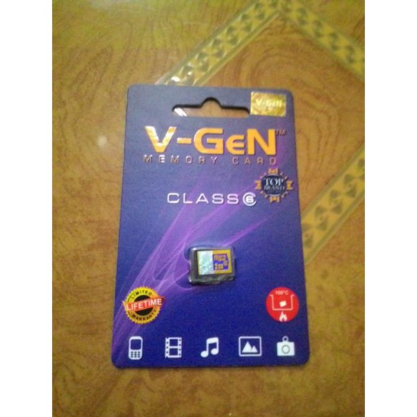 Micro SD Card V-Gen/VGen 2GB Memory Card 2 GB V Gen Garansi Lifetime