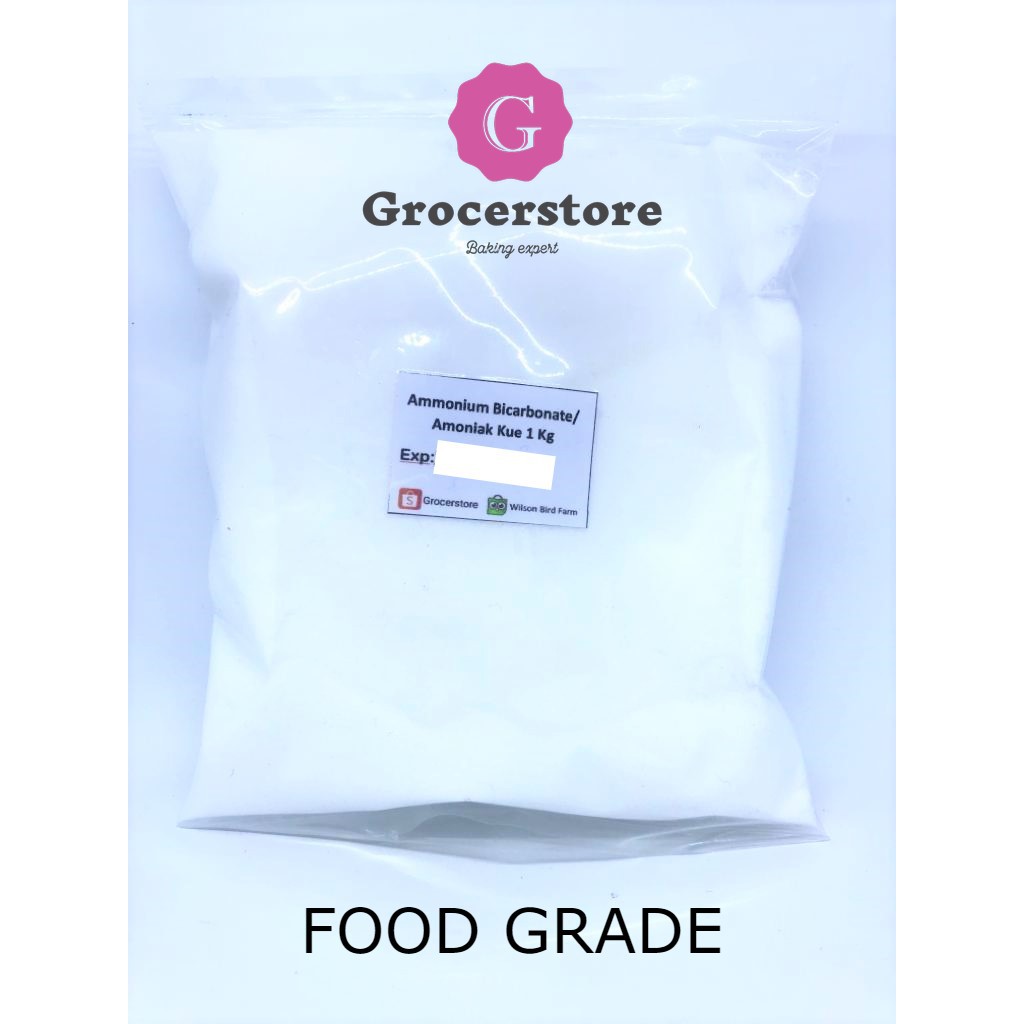 

Ammonium Bicarbonate / Amoniak Kue 1 Kg - Food Grade
