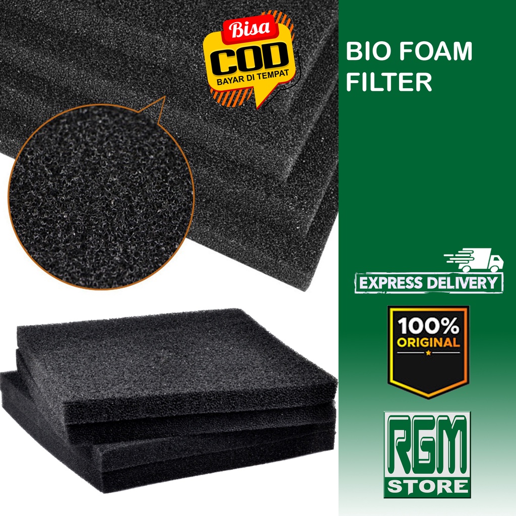 BIOFOAM BIO foam BIOFILL BUSA HITAM MEDIA FILTER AQUARIUM DAN KOLAM