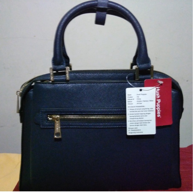 Tas Tangan  sale Tas Hush Puppies Hand Bag warna biru dongker