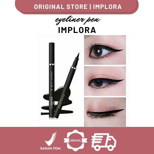 Implora Eyeliner Pen Black Waterproof And Dramatic Look Original BPOM