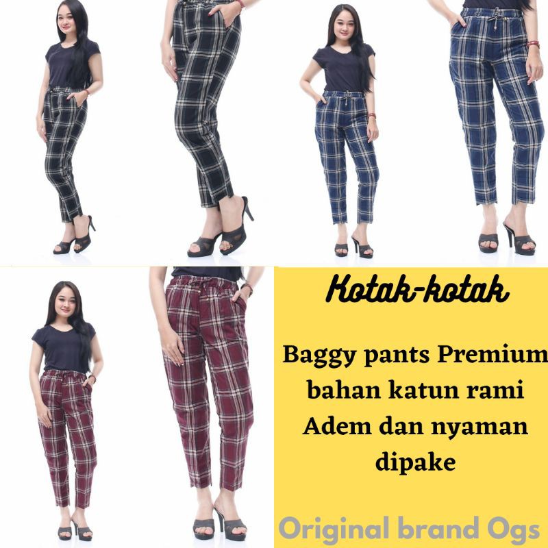 CELANA WANITA BAGGY PANTS PREMIUM TERLARIS