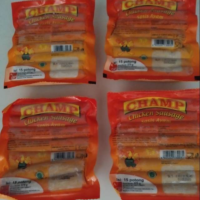 

Sosis champ ayam kemasan 375 gr (15pcs)