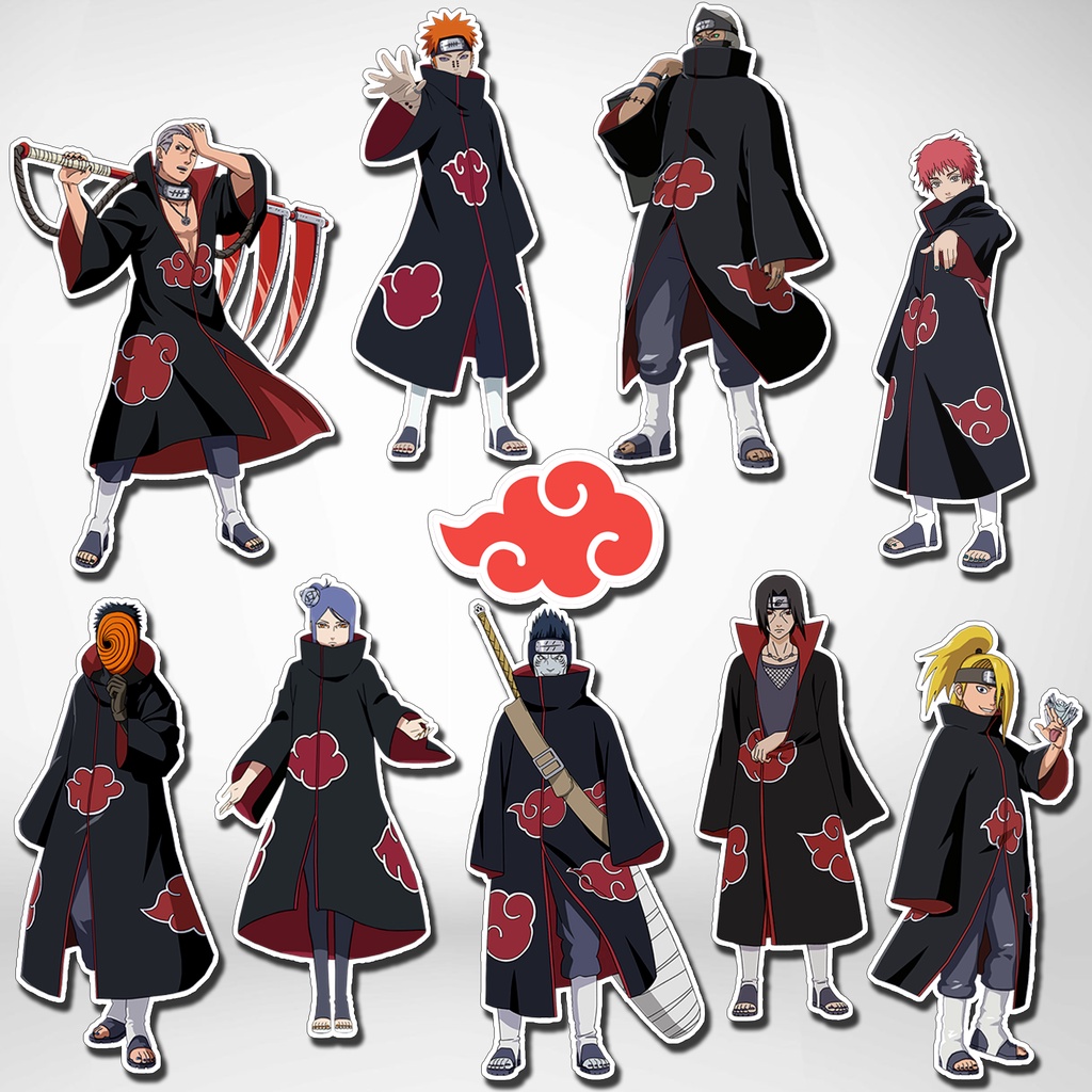 

Stiker/Sticker Anime Akatsuki Aesthetic Waterproof Laminasi stiker Untuk Case Handphone DLL
