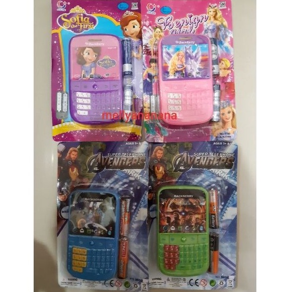 mainan hp bb bunyi hp bb lucu hp