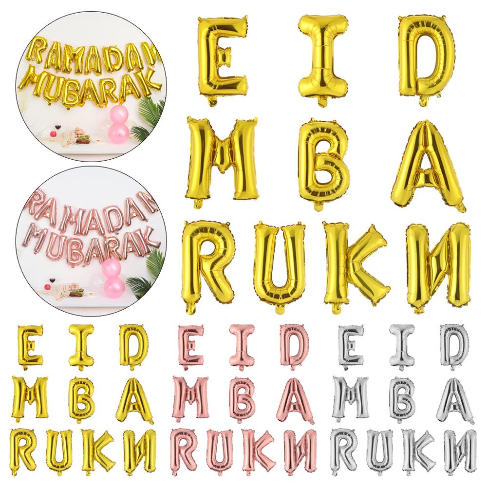 Suyo Balon Foil Motif Eid Mubarak Ukuran 16 Inch Untuk Dekorasi Pesta