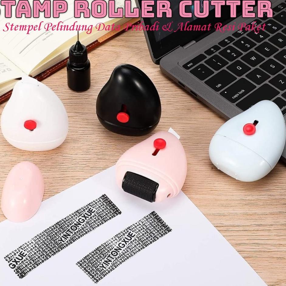 

Kekinian - AZ STAMP ROLLER CUTTER 2IN1 / STEMPEL PELINDUNG IDENTITAS DIRI ALAMAT RESI PAKET ..