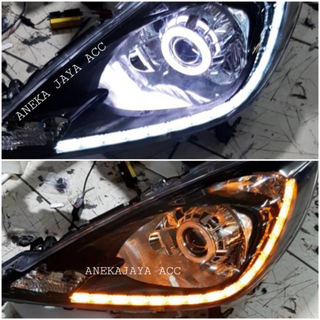 Headlamp Honda jazz ge8 2011 2012 2013 Custom Projector Led Cristal Sequential