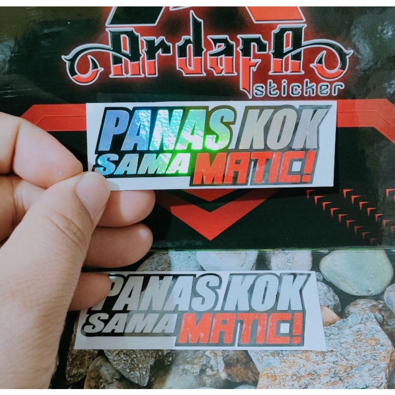 Panas kok sama matic stiker cutting