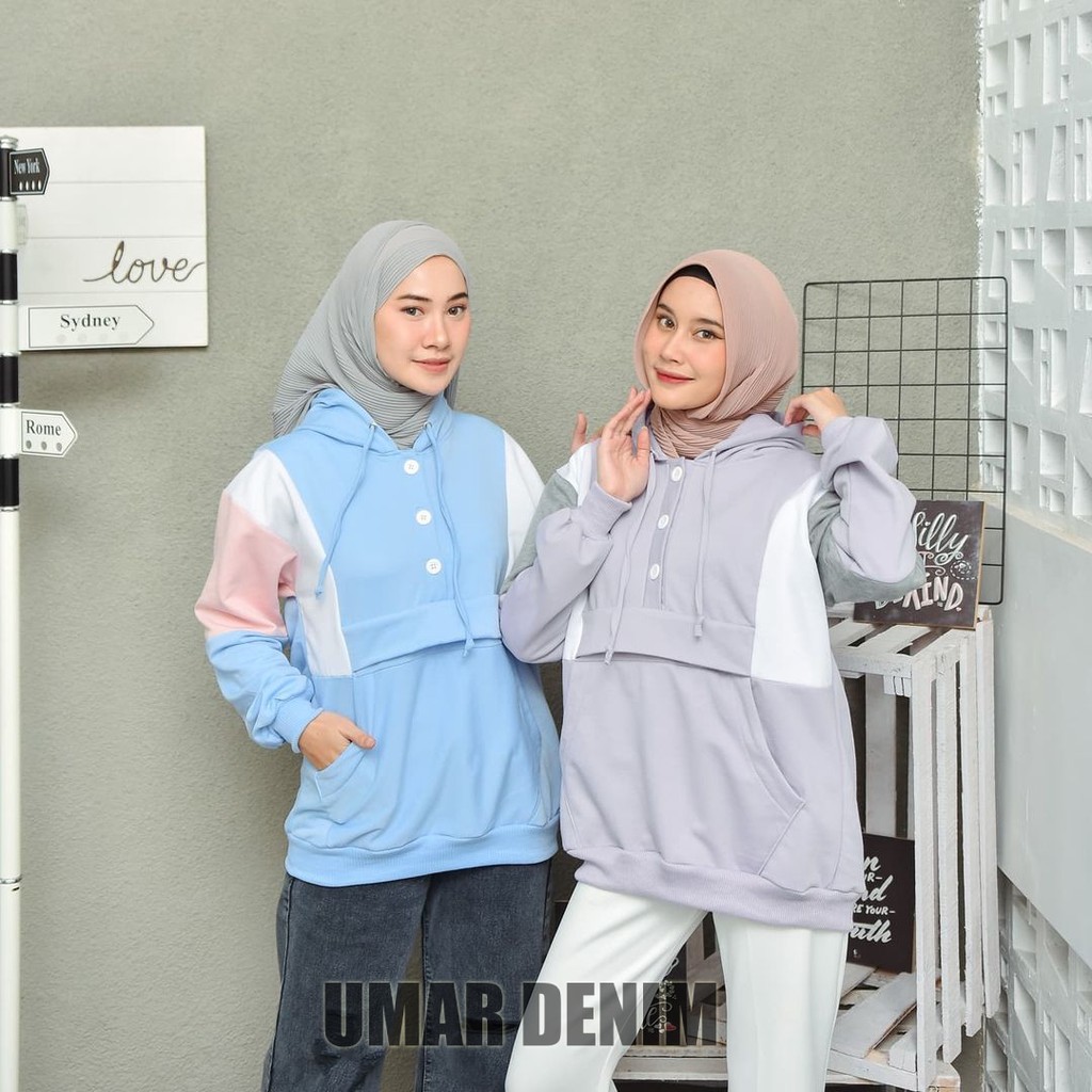 Hoodie cessa pastel model jaket terbaru wanita