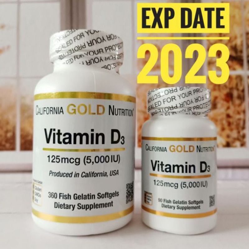 Vitamin California Gold Nutrition Vitamin D3 5000 IU CGN VIT D3 5000IU 90 Sg