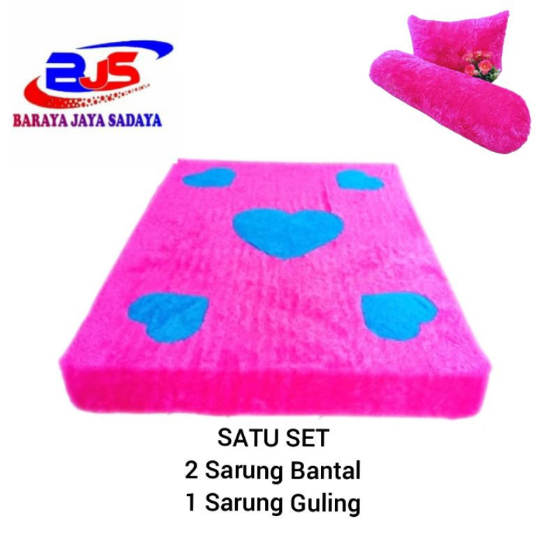 Sprei Kasur MOTIF Bahan Bulu Rasfur KING Size 160x200 & 180x200 cm