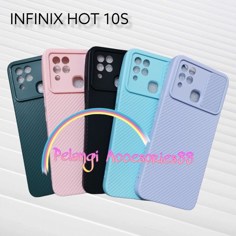 CASE INFINIX HOT 10S / HOT 10S NFC / HOT 10T / HOT 10i CASE SOFTCASE SLEDING WARNA WARNI