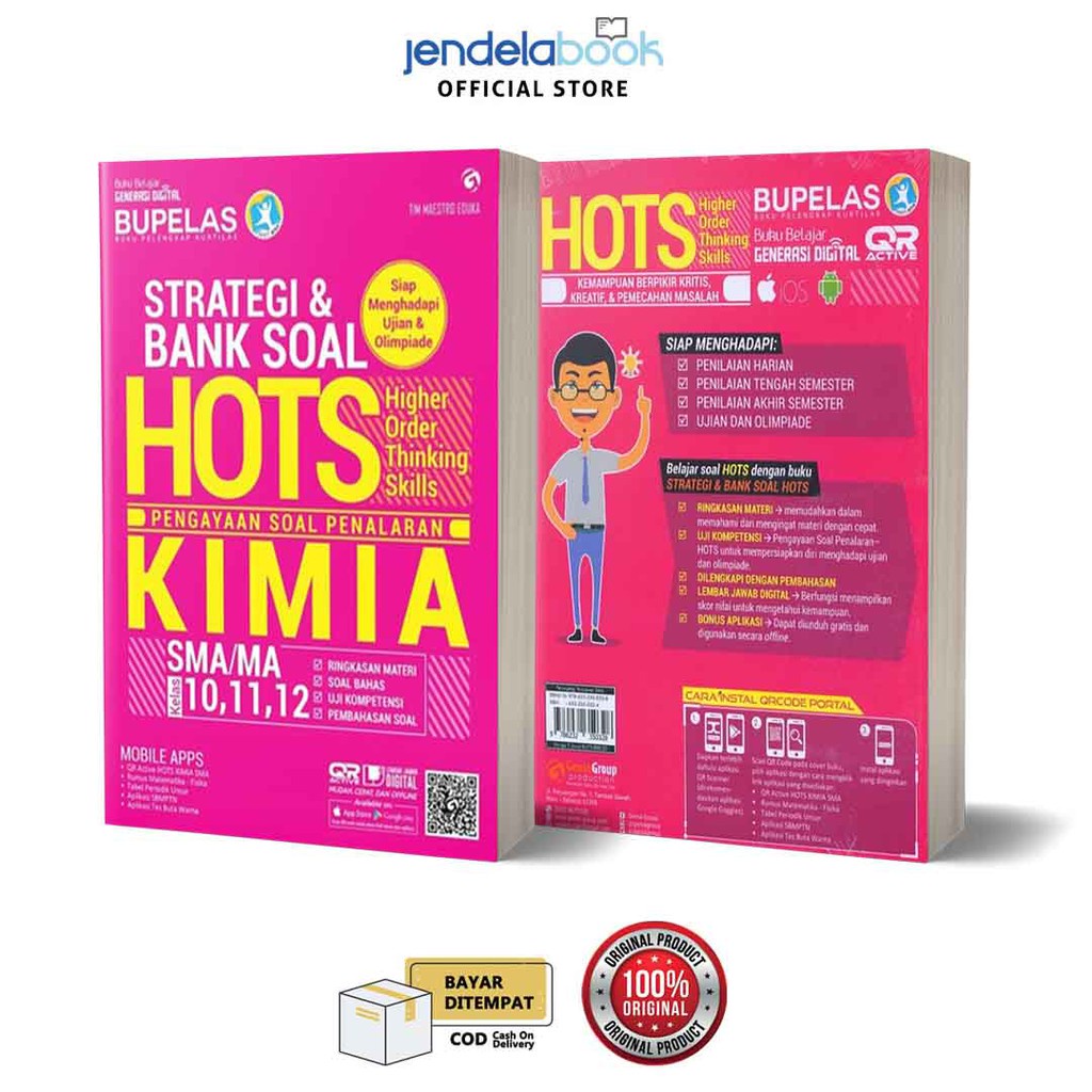 Buku Pelajaran Strategi & Bank Soal Hots SMA Biologi Fisika Kimia Kelas 10 11 12-Soal Hots Kimia
