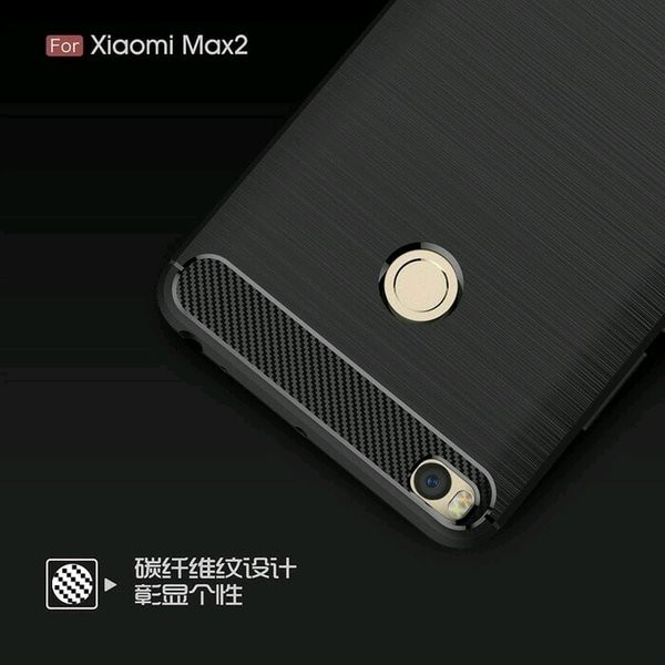 CASE SILICON CARBON XIAOMI MI MAX 2 SOFTCASE CASING