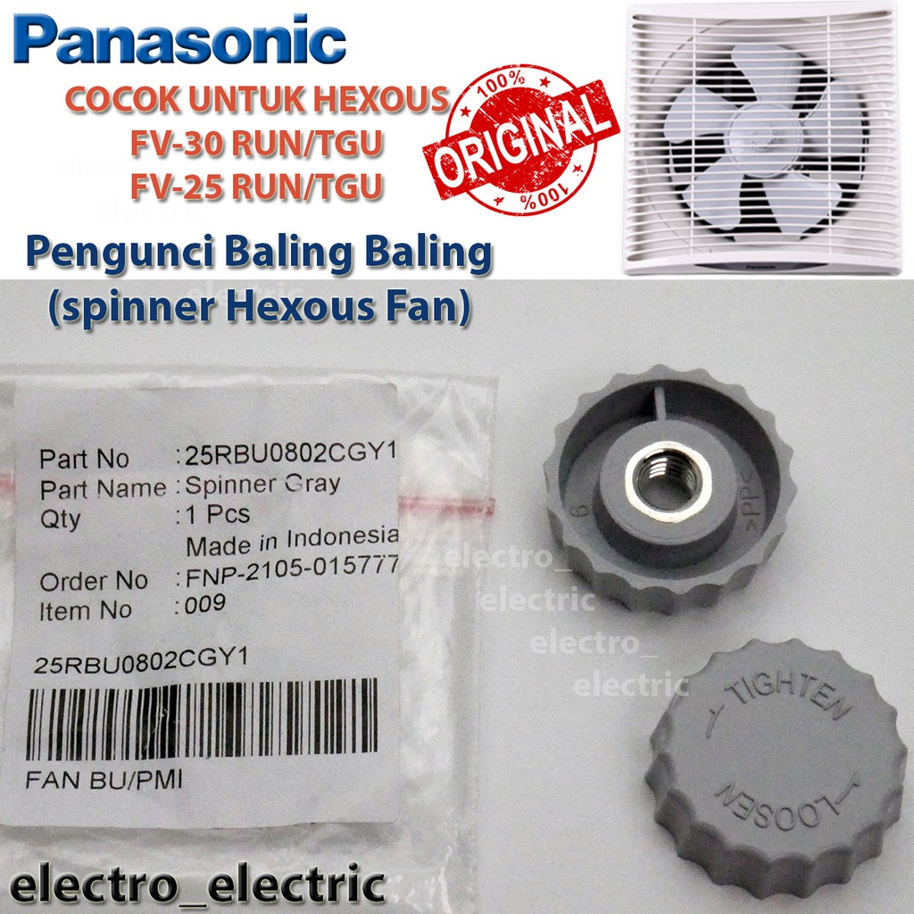 Pengunci Baling Baling Spinner Exhaust Hexous Panasonic