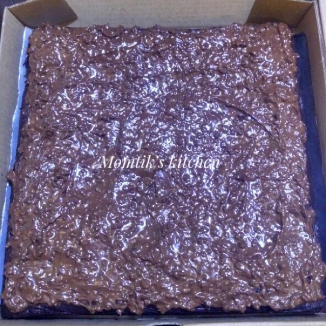 

Brownies toping ovomaltine