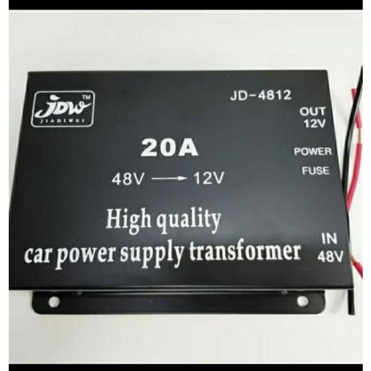 Step Down 20A JDW input DC 48V output DC 12V Car Power Supply Transformer