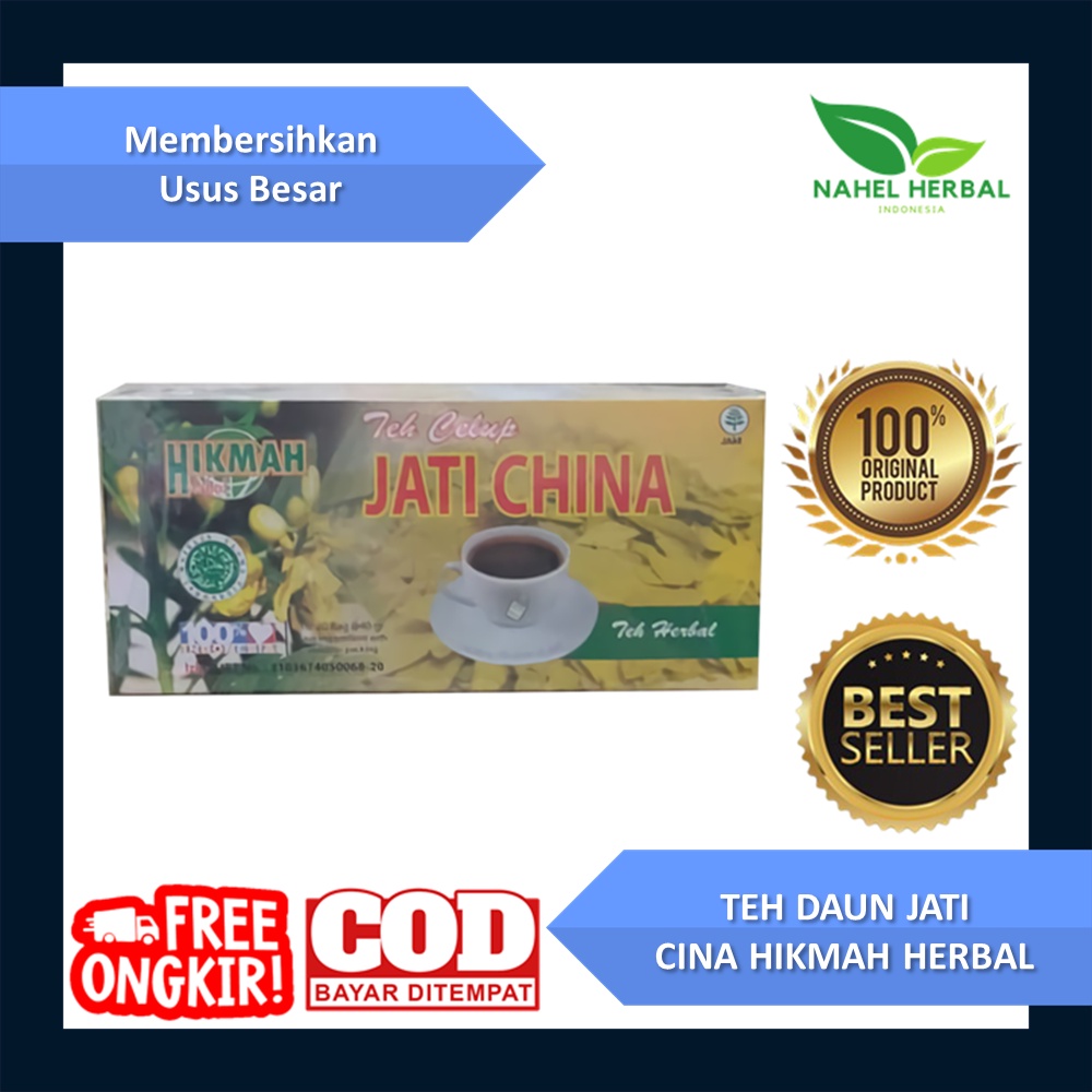 Asli Teh Celup Pelangsing Badan Daun Jati Cina Original - Slimming Strong Obat Herbal Untuk Pembakar