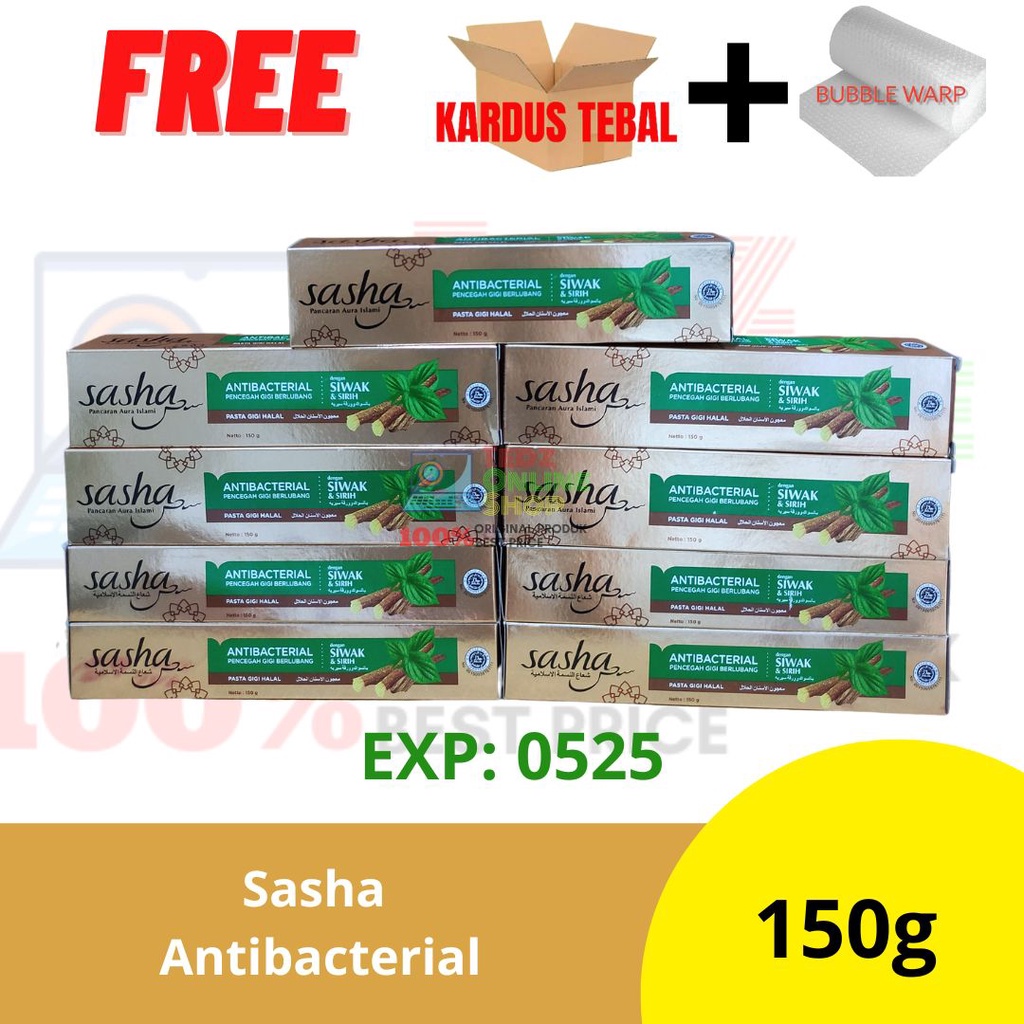 Sasha Pasta Gigi Antibacterial 150g