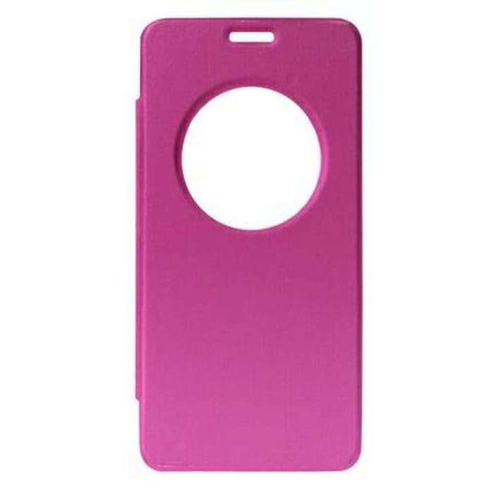 leather flip case casing kulit asus Zenfone 5 window