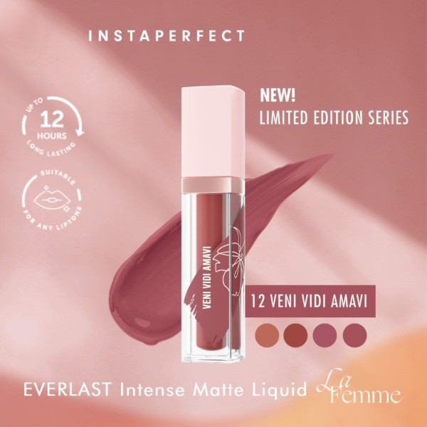 Wardah Instaperfect Everlast Intense Matte Liquid 12 Veni Vidi Amavi