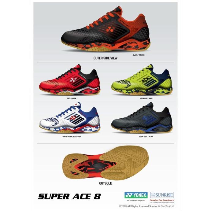 PROMO SEPATU BADMINTON YONEX SUPER ACE 8 ORIGINAL GRATIS KAOS KAKI&MAS DFG4546D6H