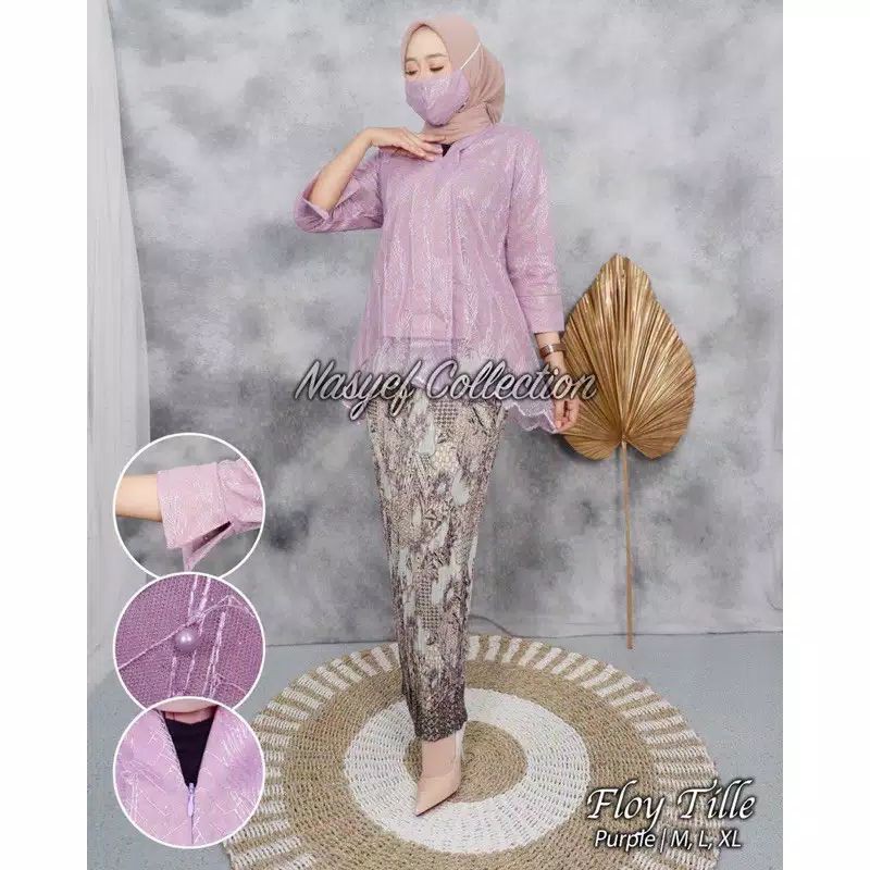 BEST SELLER ~ SETELAN KEBAYA MODERN ~ KEBAYA PESTA ~ KEBAYA WISUDA ~ KEBAYA TILLE-Set Lilac