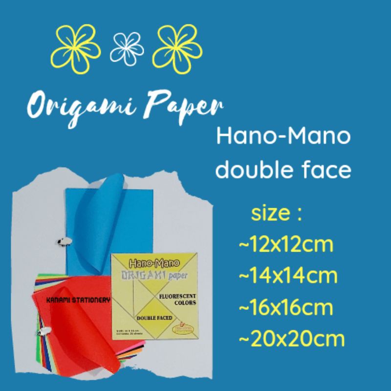 

Kertas Origami Paper Hano-Mano Double Faced 25 sheets Asturo.