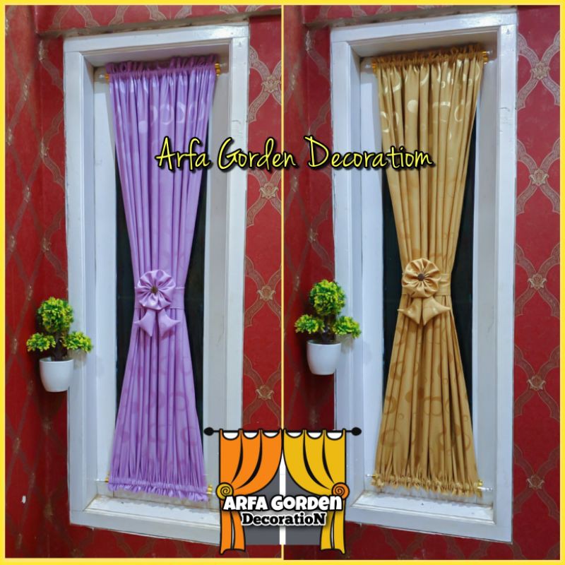 Gorden Kupu kupu Tebal / Mewah / Murah / Gorden Pita