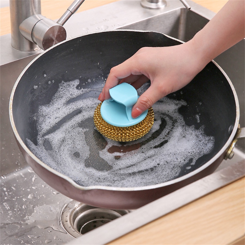 ღ Multi-function Handheld Spons Bathtub Sikat Dapur Bathtub Keramik Ubin Kaca Cleaning Sikat Dinding Alat Pembersih