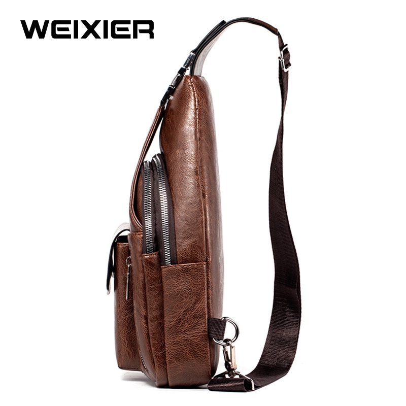 WEIXIER 9525 Tas Selempang Pria Kulit Shoulder Bag Premium WK-SBY