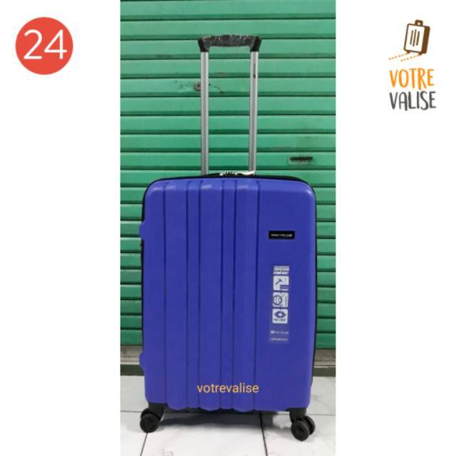 Koper 24 inch fiber Navy Club PP series TSA double zipper