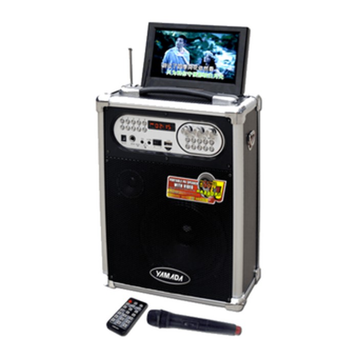 Yamada Speaker DM-Q89V 500W Video Karaoke Active 7 inci HD Screen