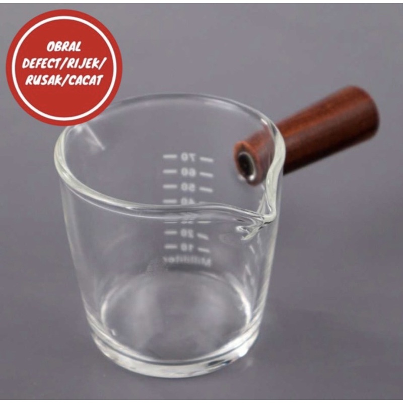 [OBRAL RIJEK] Gelas Takar Espresso Measuring Cup Double Mouth - S08