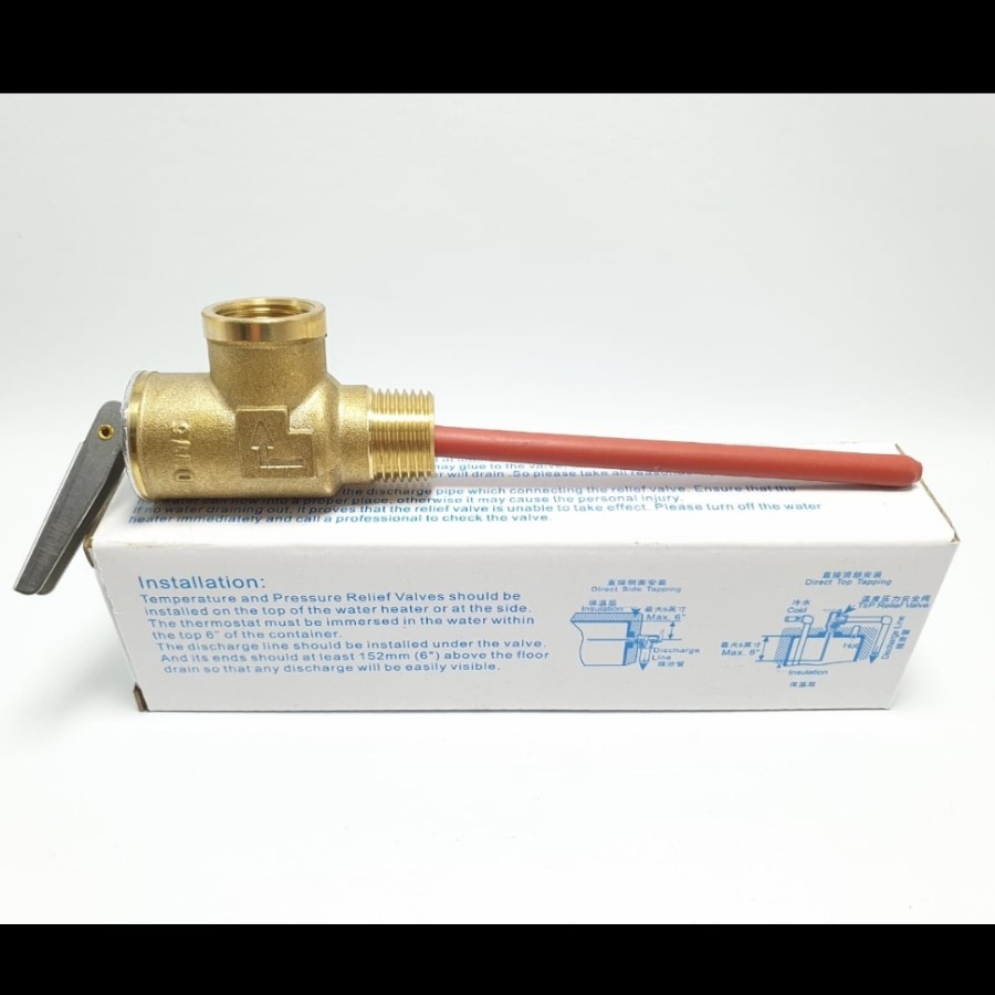 SAFETY VALVE TUSEN KLEP WATER HEATER