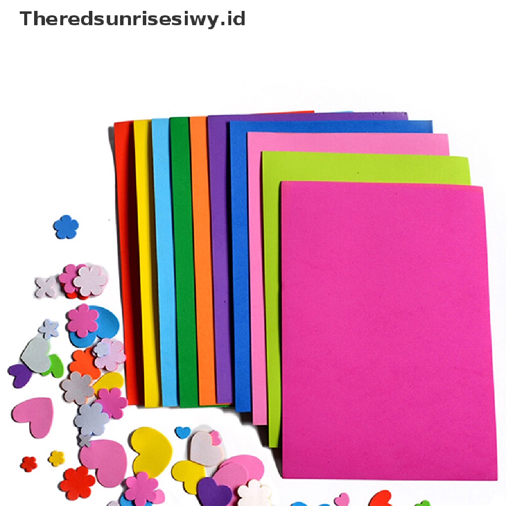 Theredsunrisesiwy.Id 10pcs / Pak Lembaran Busa Eva Handmade 260x185 X 2mm Untuk Craft Anak