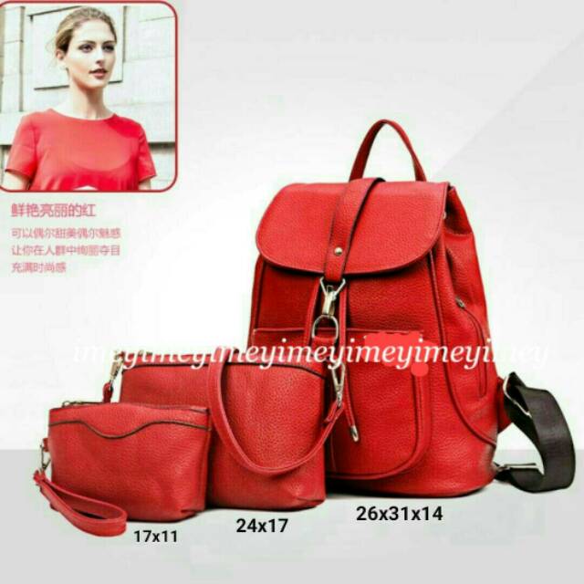 tas ransel kait 3in1 tas mewah harga murah tas lokal