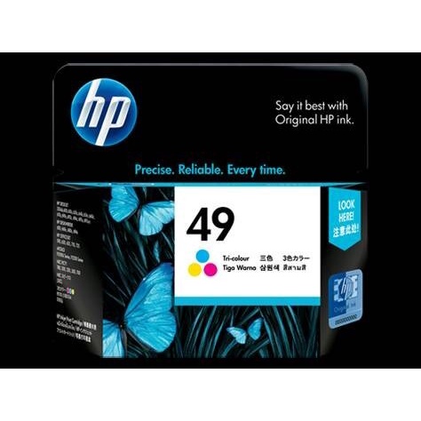 Tinta Cartridge HP 49a color hp 51649a tanpa dus original losepack