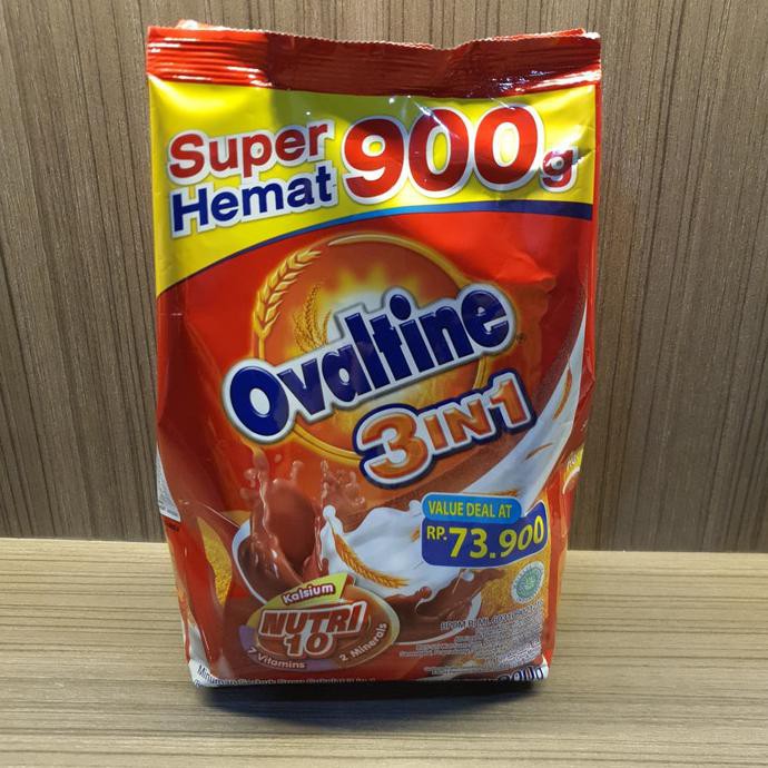 

[[BISA COD]] Ovaltine 3 In 1 Susu Bubuk Coklat 3 in 1 Nutri 10 Halal 900 Gr TERUJI Kode 1079