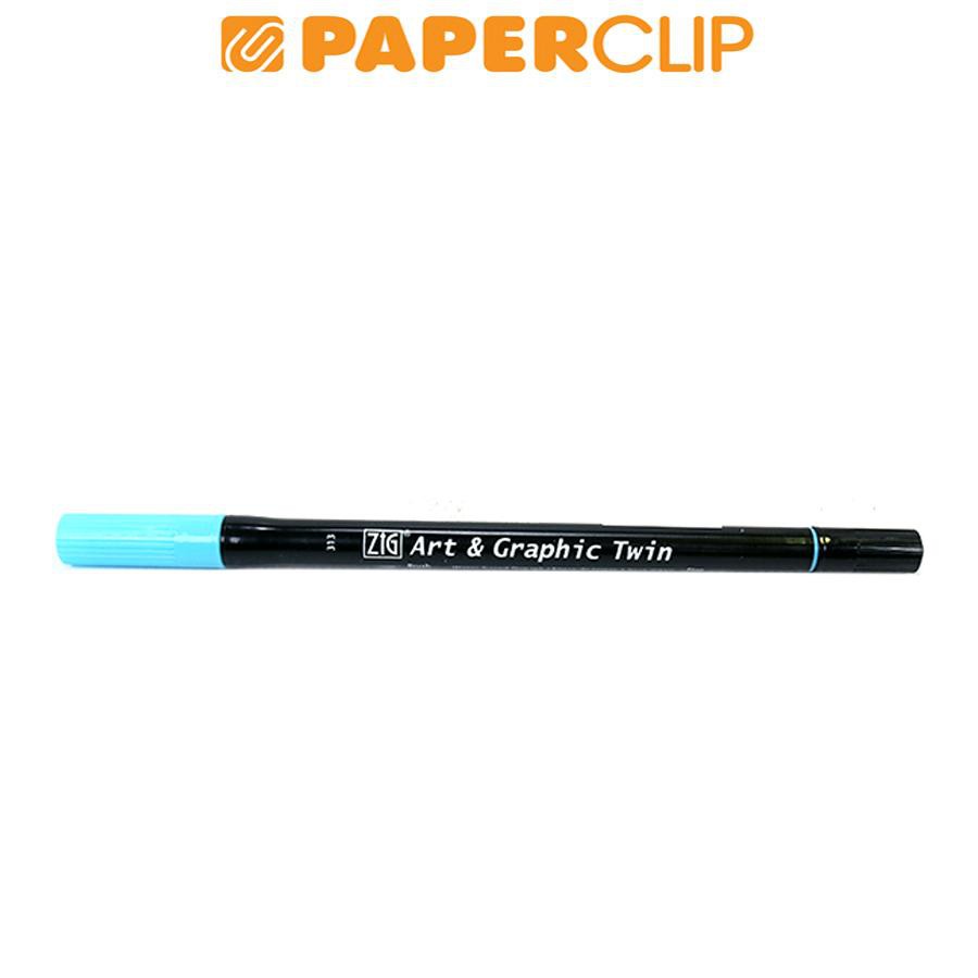 

PEN BRUSH ZIG KURETAKE TUT-80 ART & GRAPHIC TWIN 313 BABY BLUE