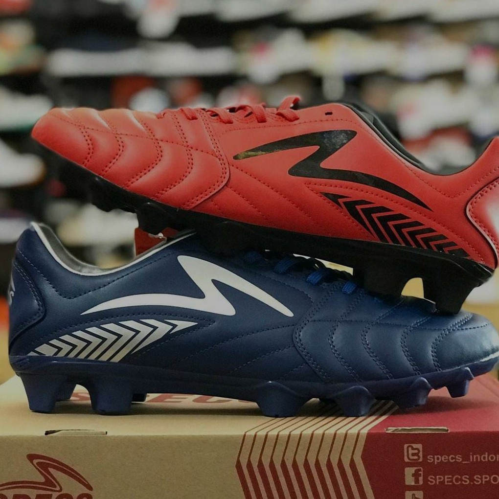 Sepatu Bola Specs Azteca FG Emperor Red Black - Original BNIB