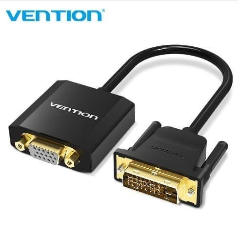 Vention [EBA] DVI Male to VGA Female Converter Adapter Premium Gold -