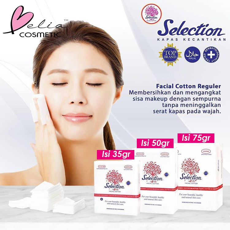 ❤ BELIA ❤ SELECTION Kapas Kecantikan Tebal, Tipis, Oval, Bulat | Cotton Bud | Korek Kuping make Up Remover Micellar Water Toner (✔️BPOM)