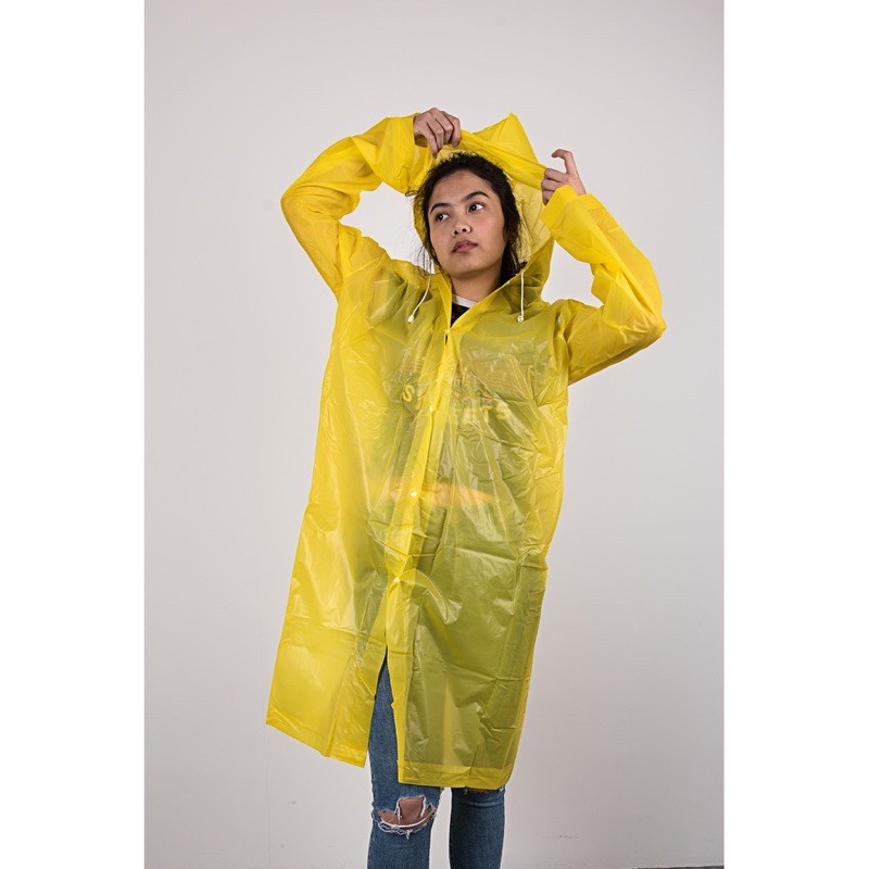 Jas Hujan EVA Raincoat Bahan PVC premium Fashion Raincout MJ 1128