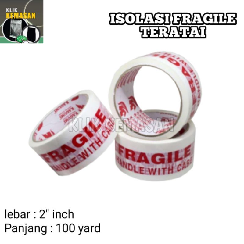 

ISOLASI LAKBAN FRAGILE PUTIH TERATAI 2 INCH 100 YARD HANDLE WITH CARE